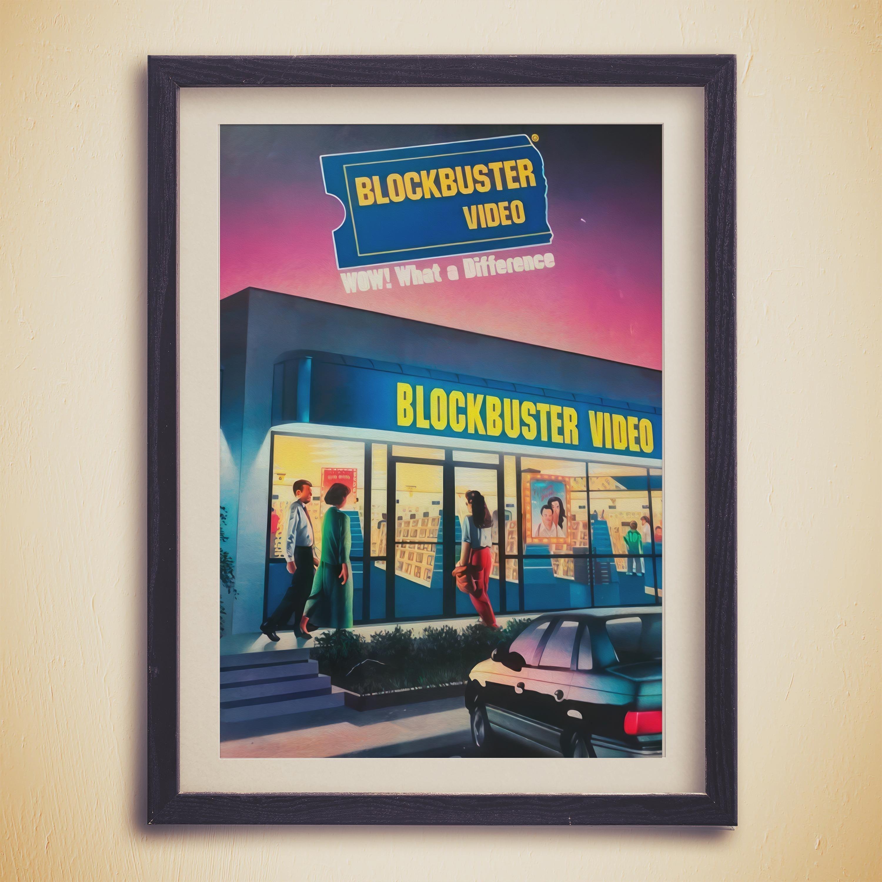 Blockbuster Video Set Of 3, 90s VHS, Film Collection Gift, Retro Movie Poster Collection, Nostalgia Collection, Aesthetic Retro Posters - DreamBrothers