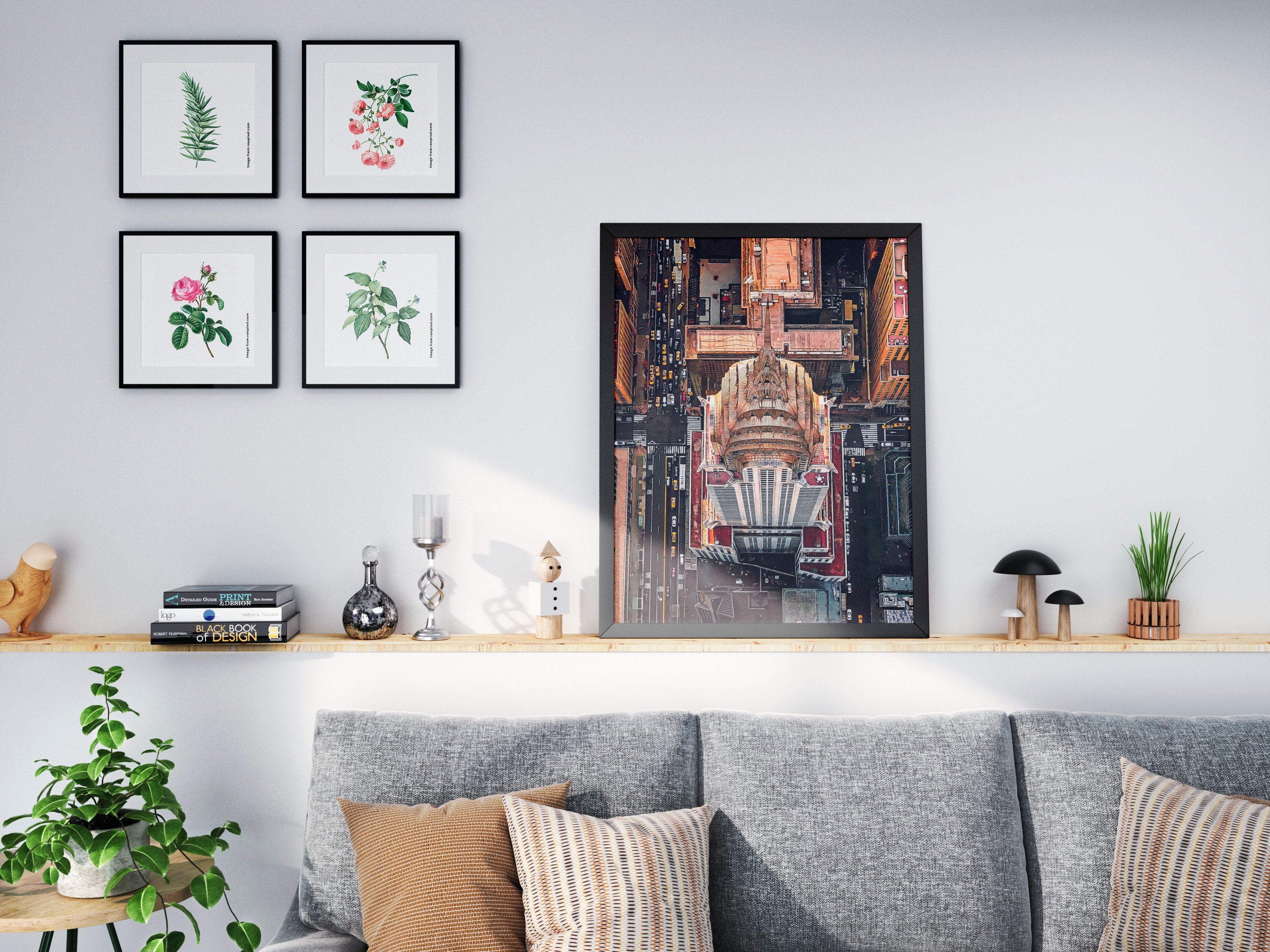 Chrysler Building Print, New York Streets, View From Above, NYC Cityscape Poster, Manhattan Gift, Home Decoration For Traveller - DreamBrothers